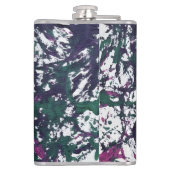 Purple, Green, Pink, Marble Artwork フラスク (裏面)