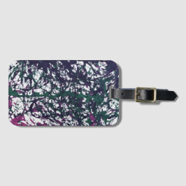 Purple, Green, Pink, Marble Artwork ラゲッジタグ
