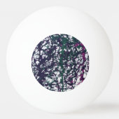 Purple, Green, Pink, Marble Artwork 卓球ボール (正面)