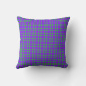 Purple Green Plaid Pattern クッション (裏面)