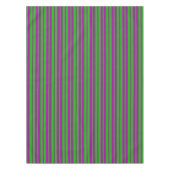 Purple Green Stylish Stripes Pattern Design  テーブルクロス (正面)