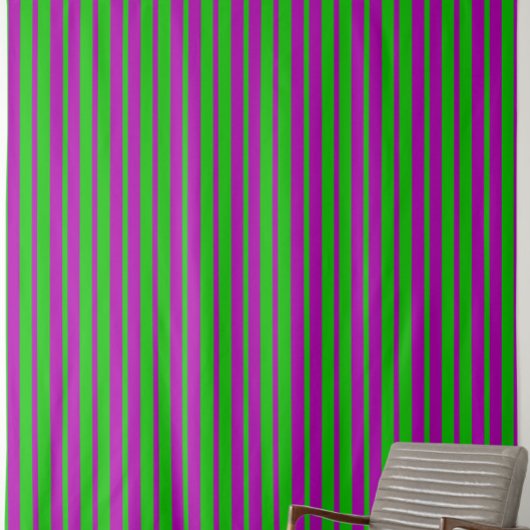 Purple Green Stylish Stripes Pattern Design  ファブリック