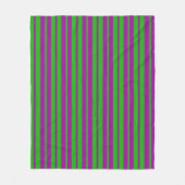 Purple Green Stylish Stripes Pattern Design  フリースブランケット (正面)