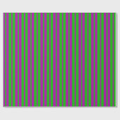 Purple Green Stylish Stripes Pattern Design  ラッピングペーパー (フラット)