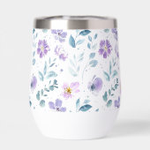 Purple Green Watercolor Wildflower (背面)