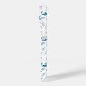 Purple Green Watercolor Wildflower Case-Mate iPhoneケース (裏面 / 左)