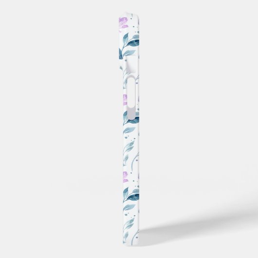 Purple Green Watercolor Wildflower Case-Mate iPhoneケース (裏面 / 左)