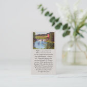 Purple Green Yellow Blue Remembrance Card 名刺 (スタンド正面)