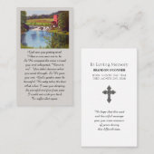 Purple Green Yellow Blue Remembrance Card 名刺 (正面/裏面)