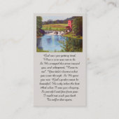 Purple Green Yellow Blue Remembrance Card 名刺 (正面)