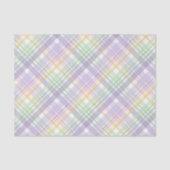 PURPLE GREEN YELLOW EASTER PLAID PATTERN 薄葉紙 (正面)