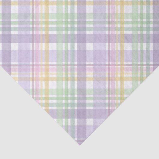 PURPLE GREEN YELLOW EASTER PLAID PATTERN 薄葉紙 (詳細)