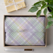 PURPLE GREEN YELLOW EASTER PLAID PATTERN 薄葉紙 (ギフト)