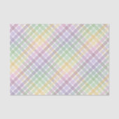 PURPLE GREEN YELLOW EASTER PLAID PATTERN 薄葉紙 (正面)
