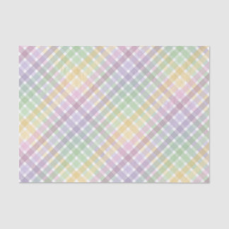 PURPLE GREEN YELLOW EASTER PLAID PATTERN 薄葉紙