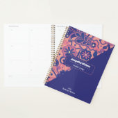 Purple Groovy Psychedelic 60s 70s Floral  プランナー手帳 (ディスプレー)