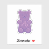 purple gummy bear シール (シート)