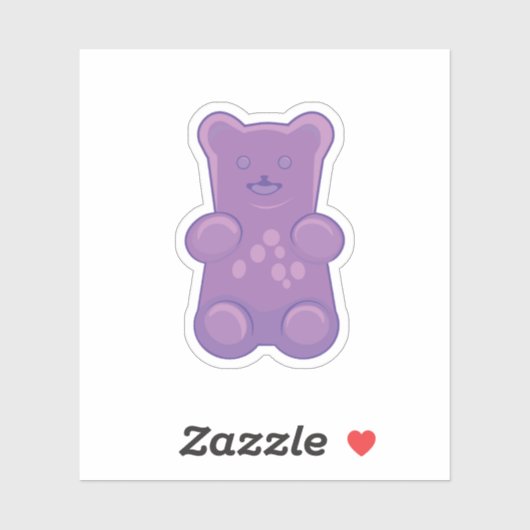 purple gummy bear シール (シート)