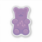 purple gummy bear シール (正面)