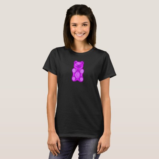 Purple Gummy Bear Candy Tシャツ (正面フル)