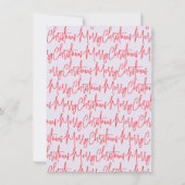 Purple Handwritten Christmas Party Invitation 招待状 (裏面)