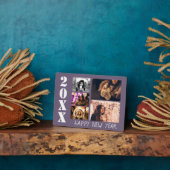 Purple Happy New Year 2023 5フォトコラージュ フォトプラーク (側面)