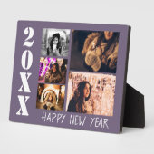 Purple Happy New Year 2023 5フォトコラージュ フォトプラーク (側面)