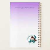 Purple Harlequin Bunny Agenda プランナー手帳 (裏面)