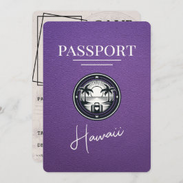 Purple Hawaii Passportの保存日 セーブザデート