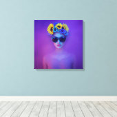 Purple Haze キャンバスプリント (インサイチュ (ウッドフロア))