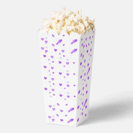 Purple Heart Cluster Popcorn フェイバーボックス (はじけた状態)