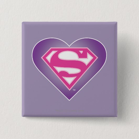 Purple Heart S-Shield 缶バッジ (正面)