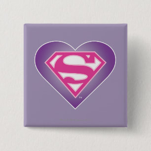 Purple Heart S-Shield 缶バッジ