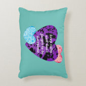 Purple heart vibrant red love アクセントクッション (正面(垂直))