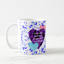 Purple heart vibrant red love