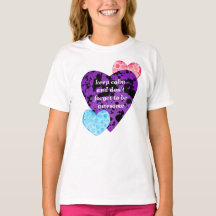 Purple heart vibrant red love
