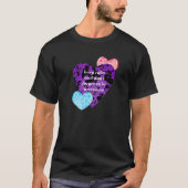 Purple heart vibrant red love tシャツ (正面)