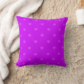 Purple hearts pattern クッション (ブランケット)