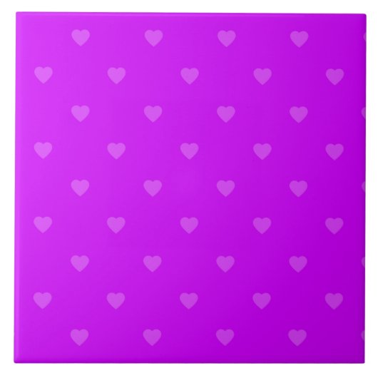 Purple hearts pattern タイル (正面)