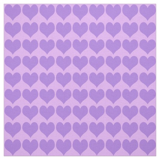 Purple Hearts Pattern ファブリック (見本)