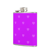 Purple hearts pattern フラスク (左)