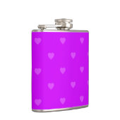 Purple hearts pattern フラスク (右)