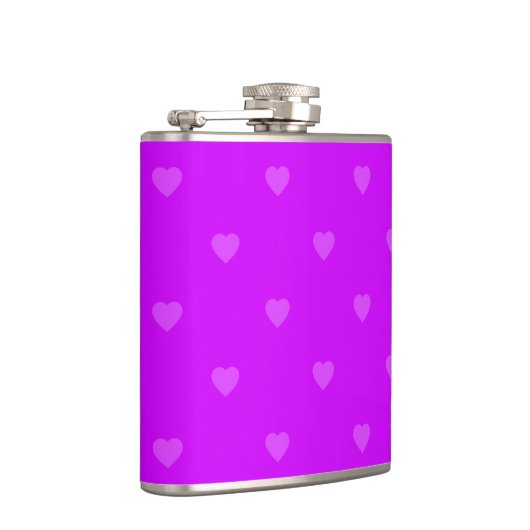 Purple hearts pattern フラスク (右)