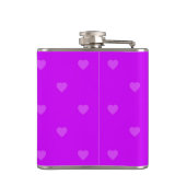 Purple hearts pattern フラスク (裏面)