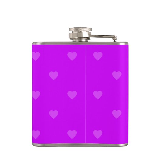 Purple hearts pattern フラスク (裏面)