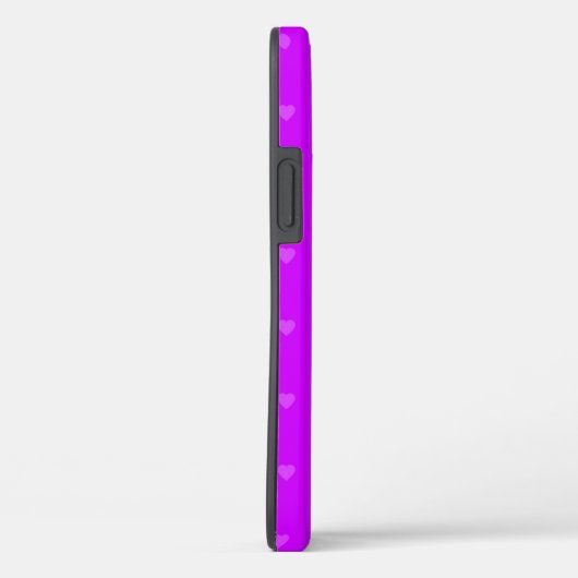 Purple hearts pattern Case-Mate iPhoneケース (裏面 / 右)