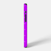 Purple hearts pattern iPhoneケース (左側面)