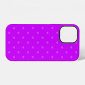 Purple hearts pattern iPhoneケース (裏面横)