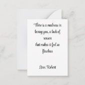 purple hearts romance design ノートカード (裏面)