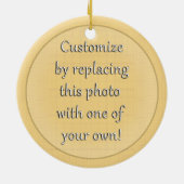 Purple Helmet Christmas Ceramic Ornament セラミックオーナメント (裏面)